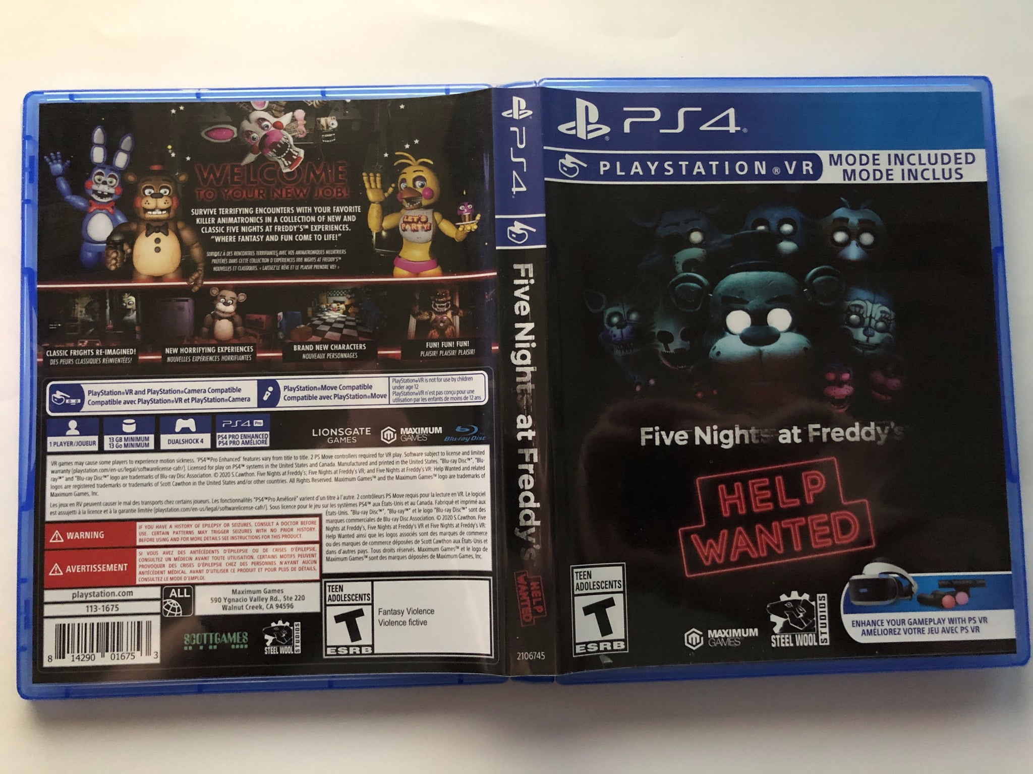 PS4 „Five Nights at Freddy's: Hilfe gesucht“ GEBRAUCHT