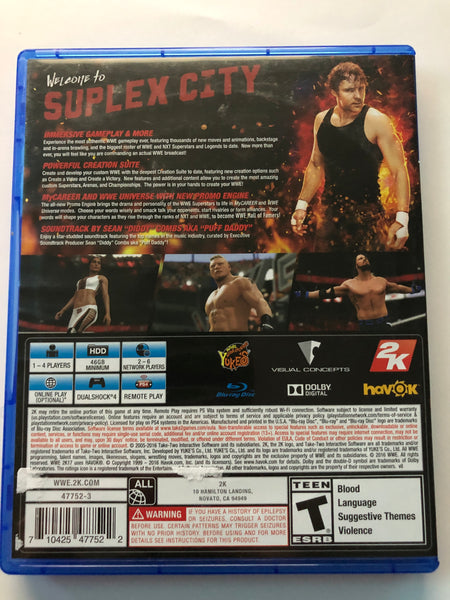 PS4 "WWE 2K17" USED