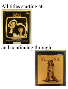 RCA-CEDs: Der Titel beginnt mit „Rich. . .“ obwohl „Sheena“