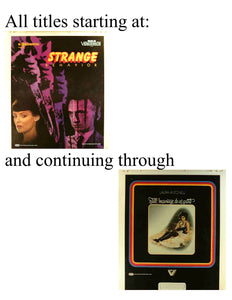 RCA CEDs: Title Starts with "Strange . . ." through "Till . . ."