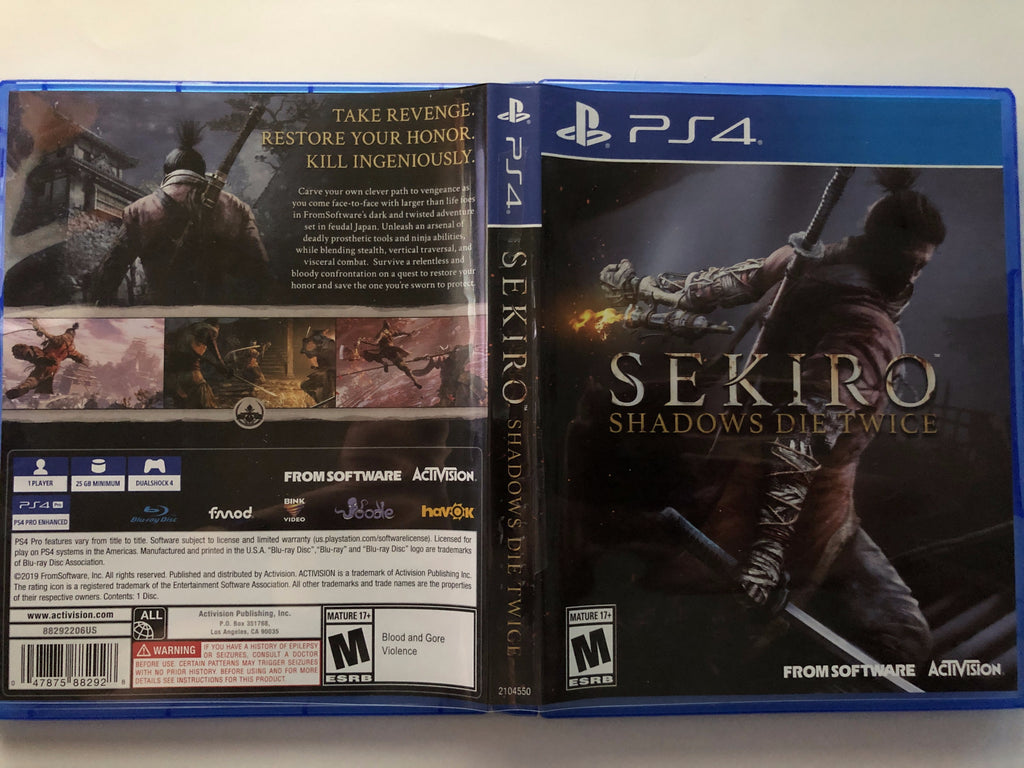 Sekiro Shadows Die Twice PS4 PlayStation 4 - Complete CIB